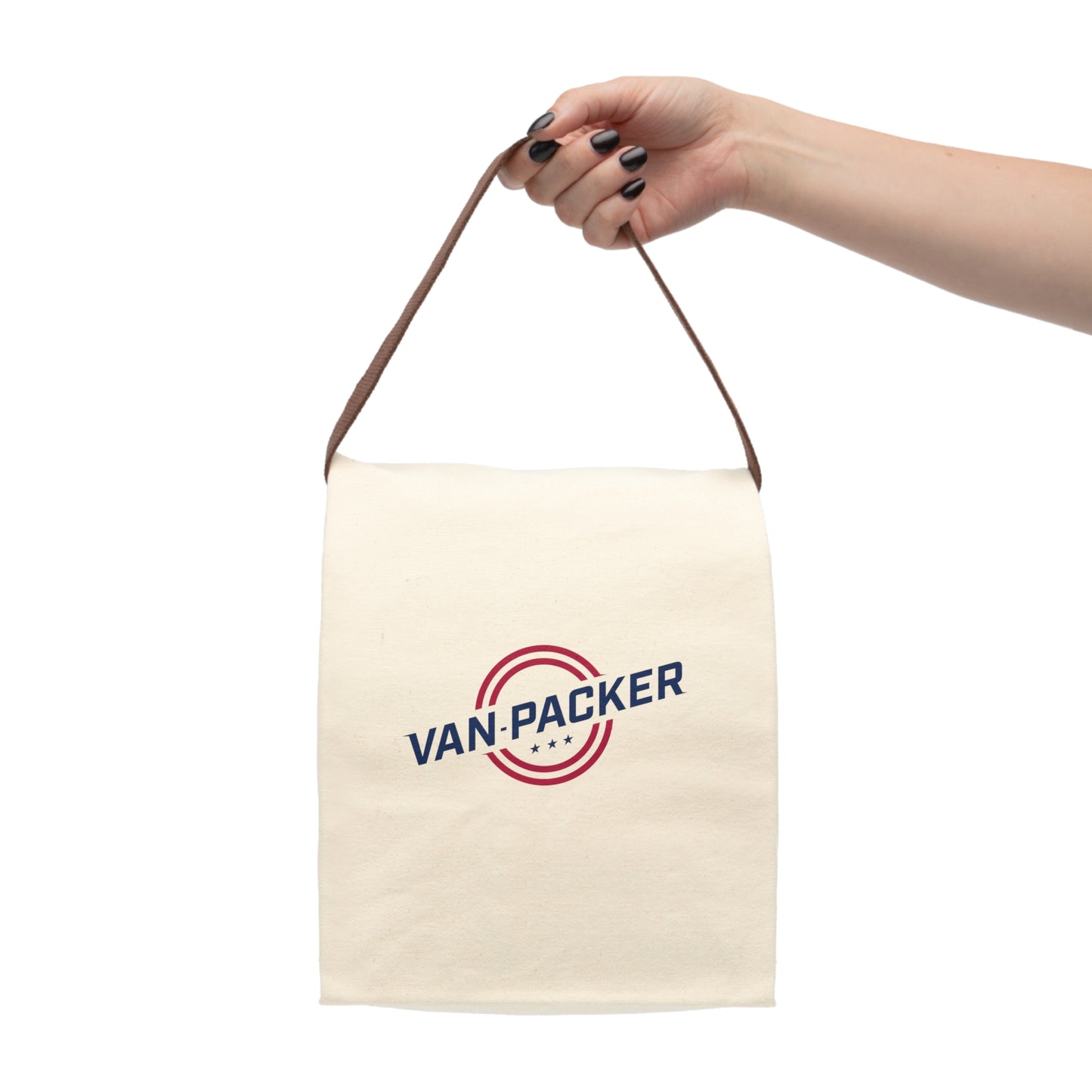 Van-Packer Canvas Lunch Bag With Strap