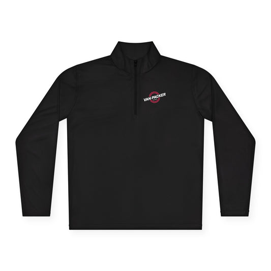 Lightweight Unisex Quarter-Zip Pullover Van-Packer Small Chest Logo