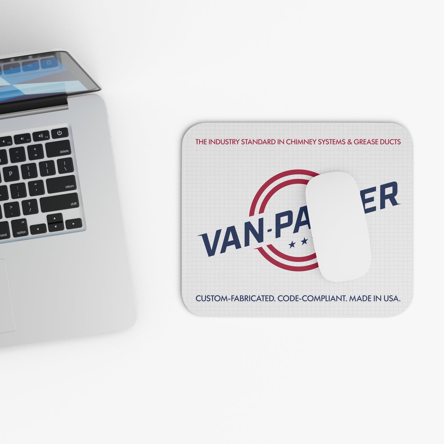 Van-Packer Logo Mouse Pad Industrial Chimney & Grease Ducts Mat