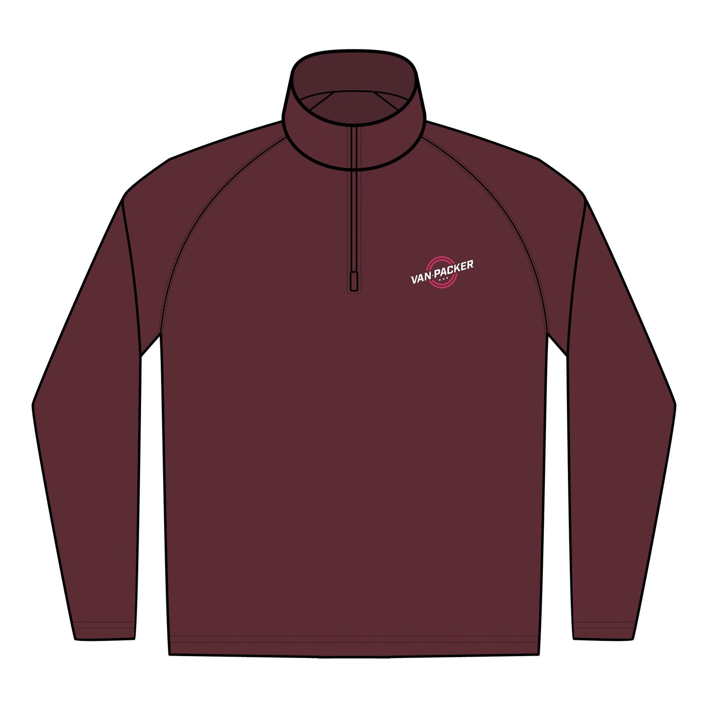 Embroidered Quarter-Zip Unisex Pullover
