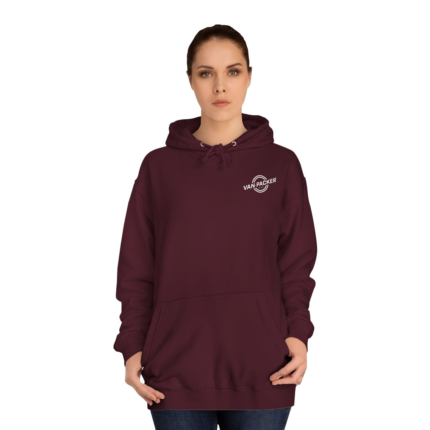 Unisex College Van-Packer White Logo Hoodie