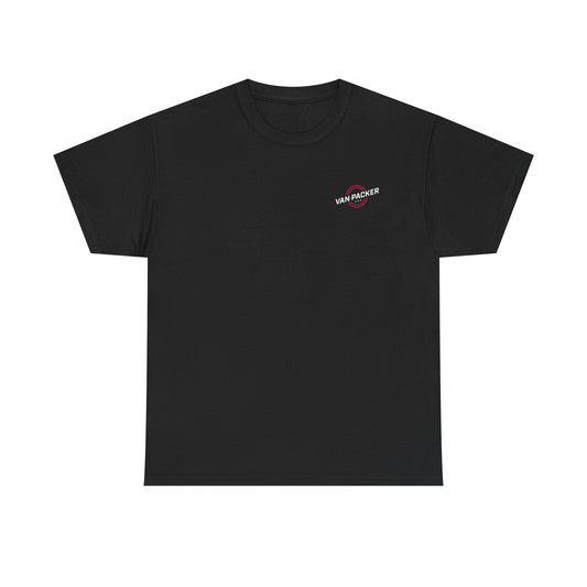 Van-Packer Logo Left Chest Made in the USA on Back T-Shirt