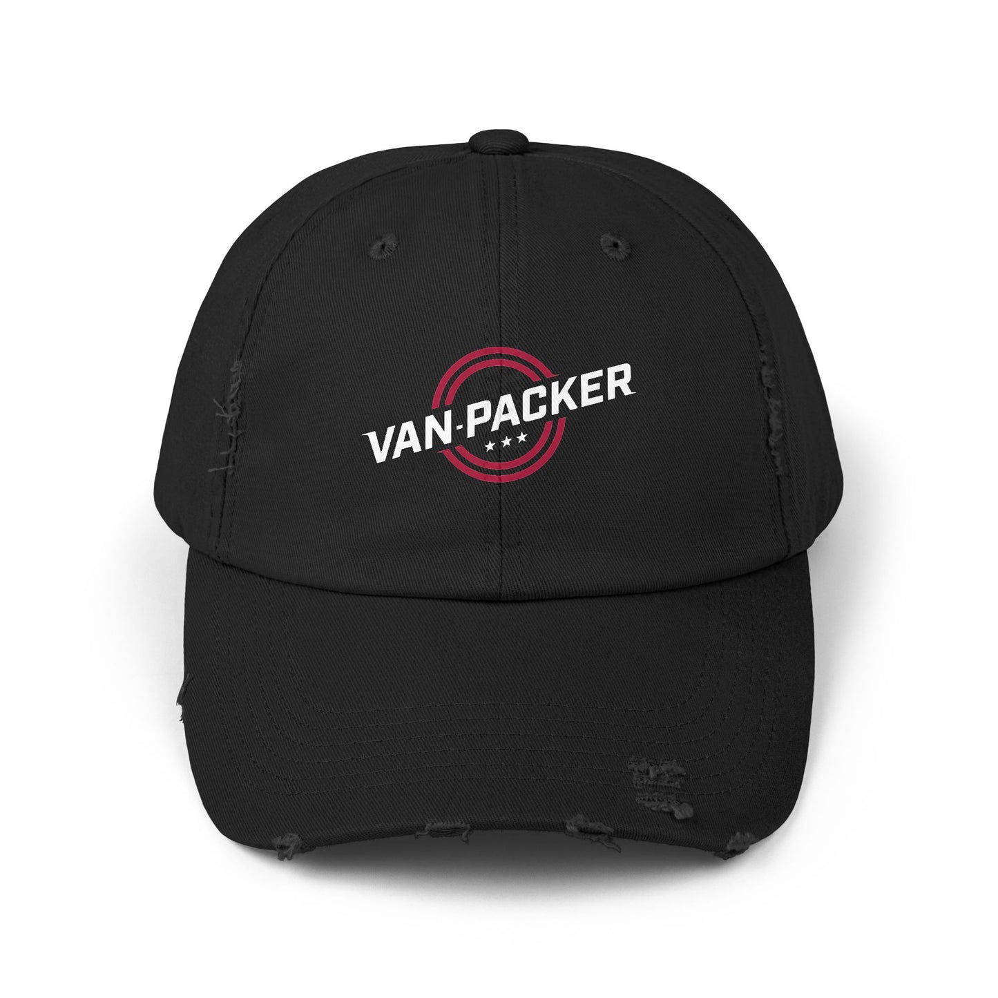Unisex Distressed Van-Packer Cap