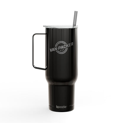 Koozie Insulated Tumbler with Lid & Van-Packer Logo, 40oz