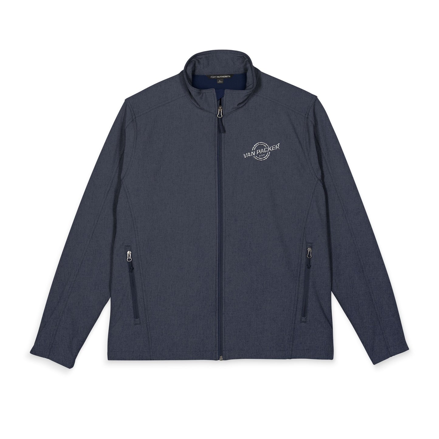 Port Authority® Men's Core Soft Shell Van-Packer White Logo Jacket