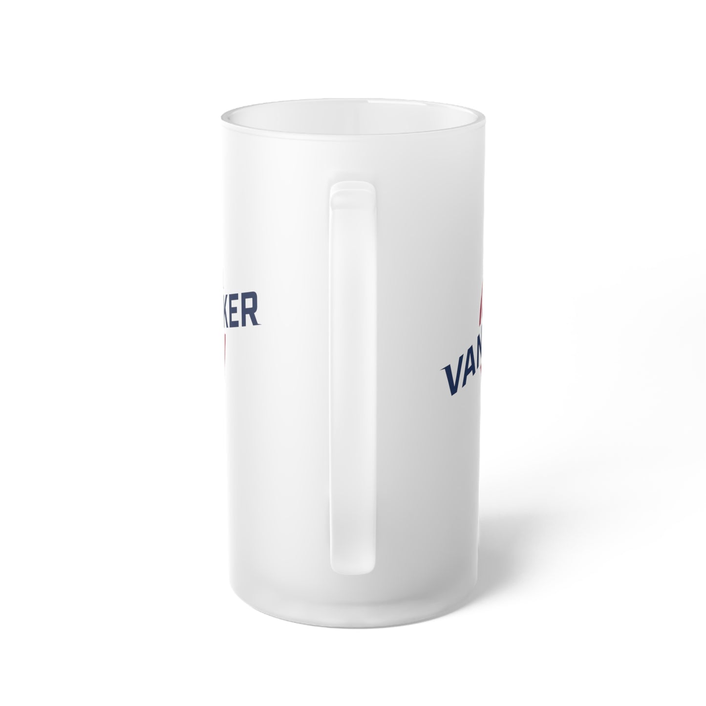 Van-Packer Logo Frosted Glass Beer Mug