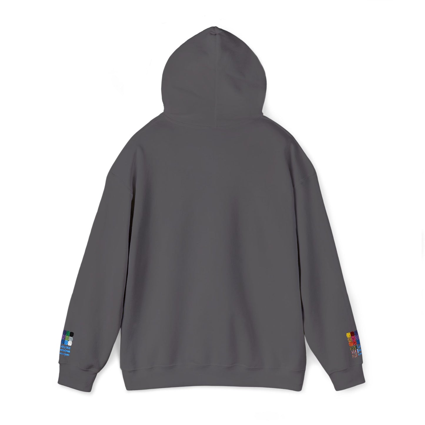 Unisex Heavy Blend™ Hooded Van-Packer White Logo Sweatshirt