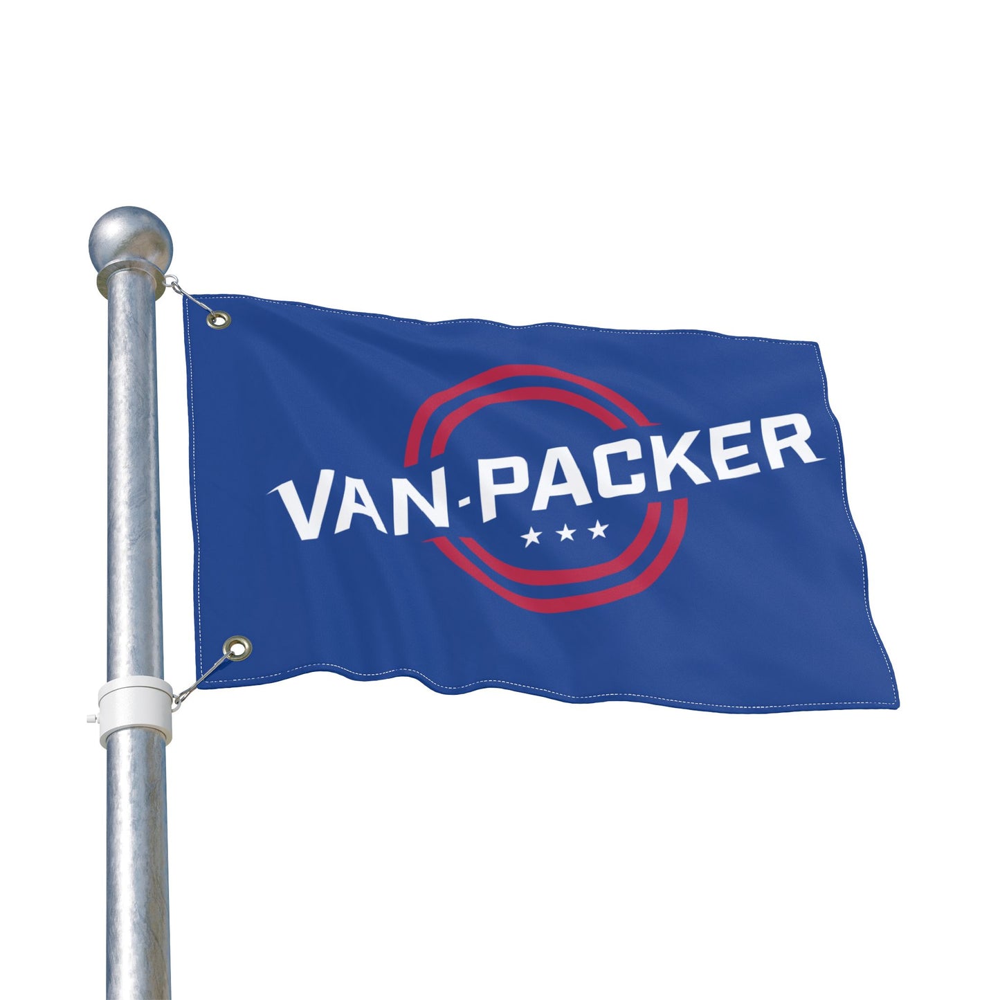 Double Sided Van-Packer Logo Flag