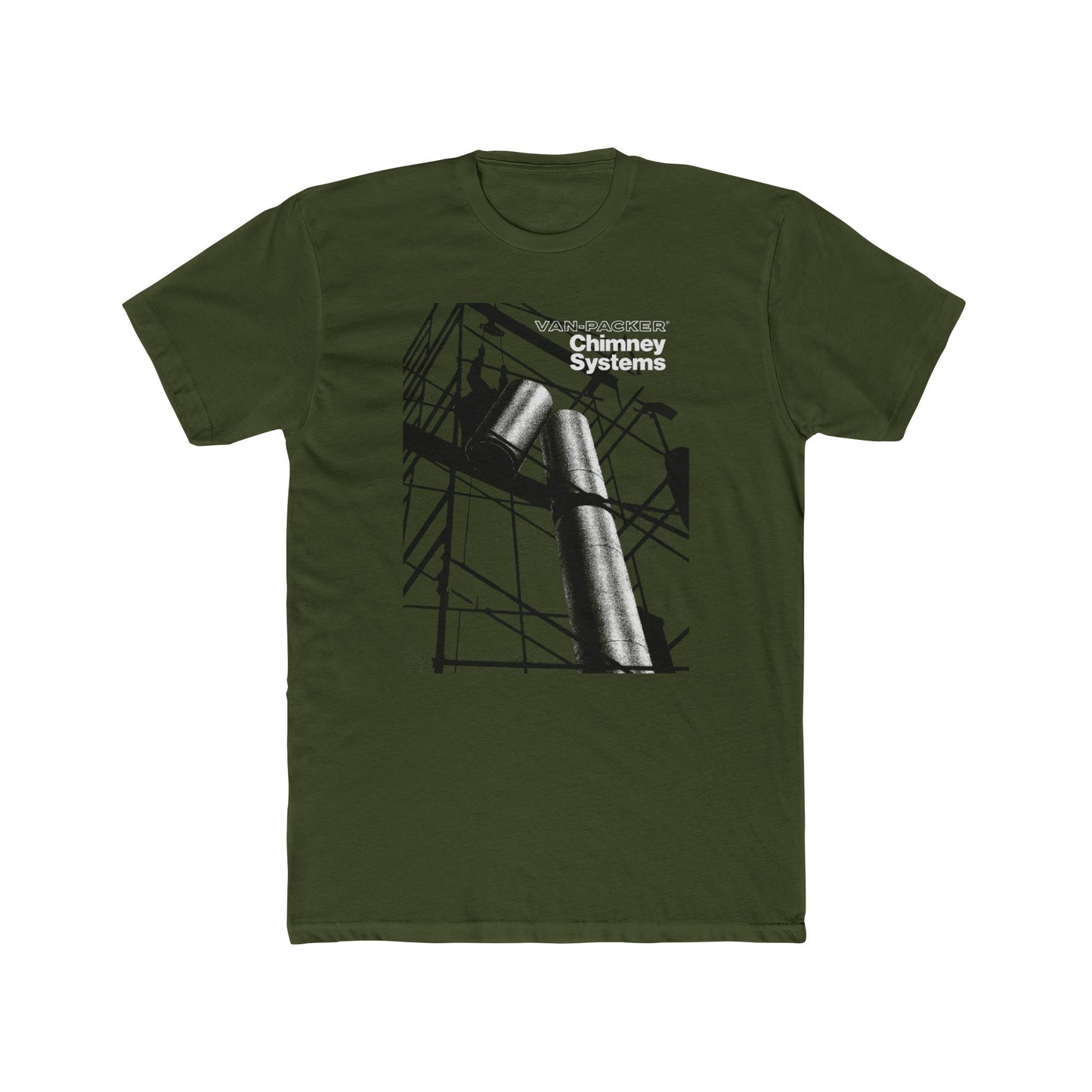 Vintage Van-Packer Chimney Systems Graphic Tee Supersoft Fashion-Fit Unisex Shirt