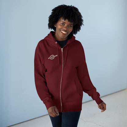 Unisex Zip Van-Packer White Logo Hoodie