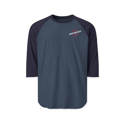 Unisex Three-Quarter Sleeve Raglan Van-Packer Shirt