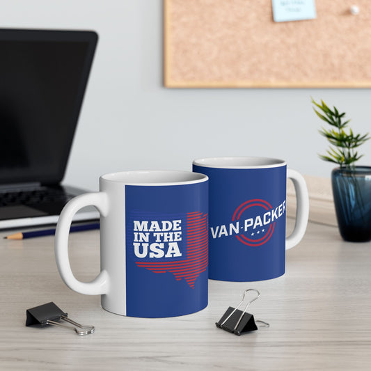 Ceramic Van-Packer USA Mug, (11oz, 15oz)