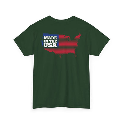 Van-Packer Logo Left Chest Made in the USA on Back T-Shirt