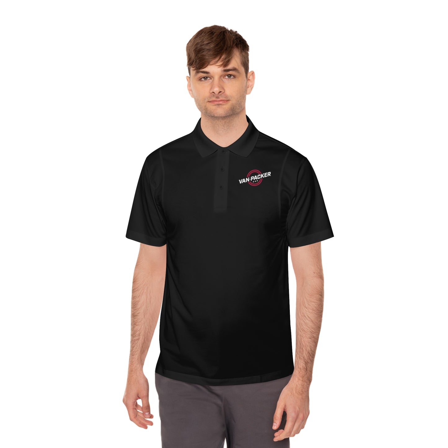 Van Packer Logo Sport Polo Men's Performance Work Shirt