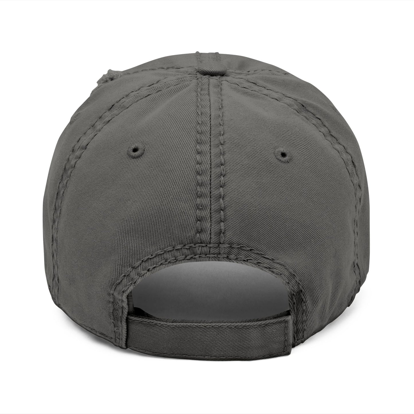 Distressed Dad Hat Van-Packer Logo