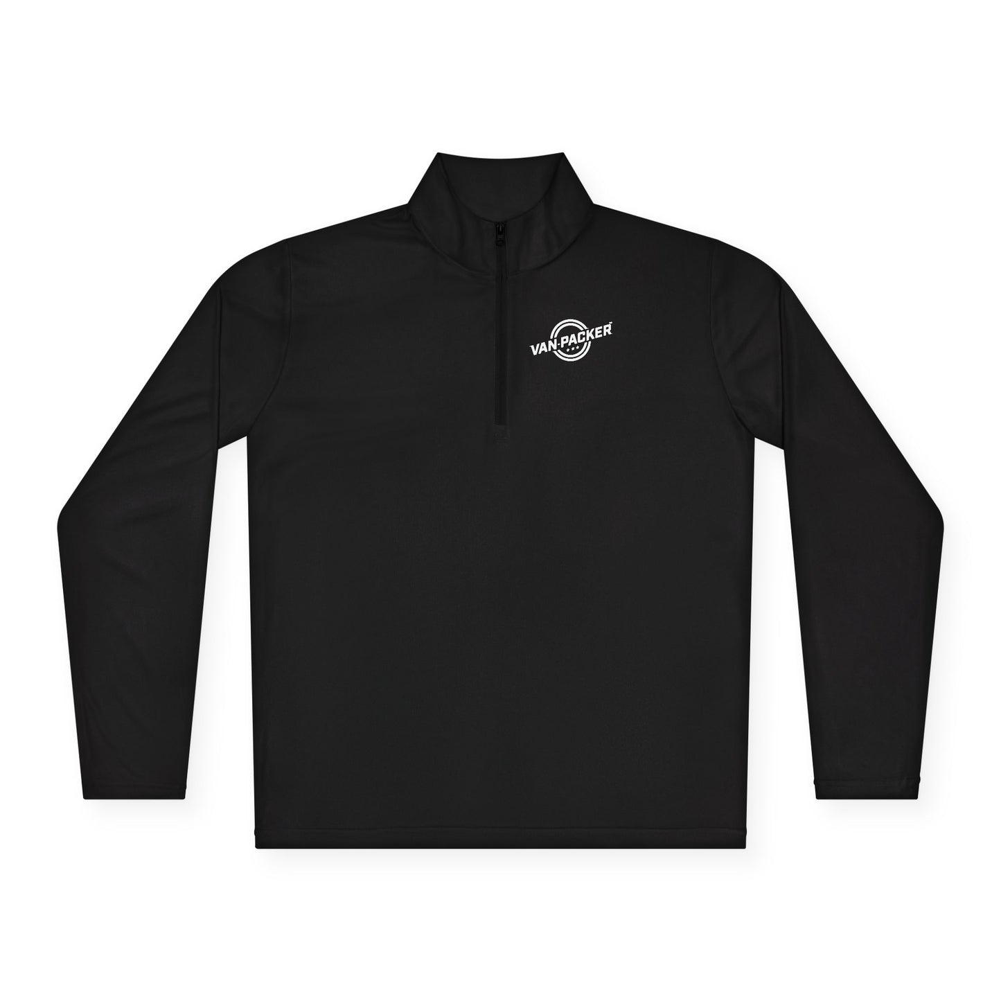 Unisex Quarter-Zip Van-Packer White Logo Pullover