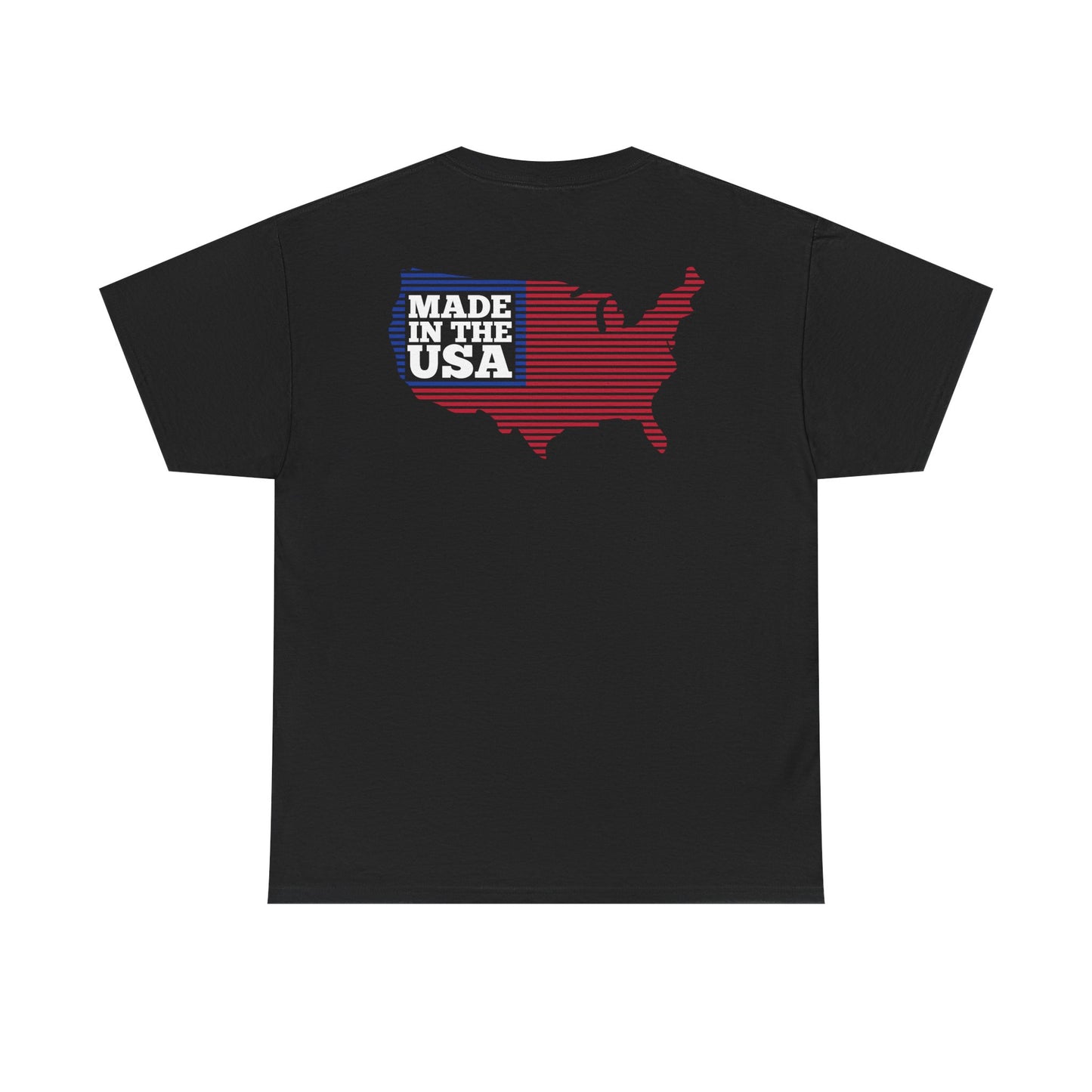 Van-Packer Logo Left Chest Made in the USA on Back T-Shirt