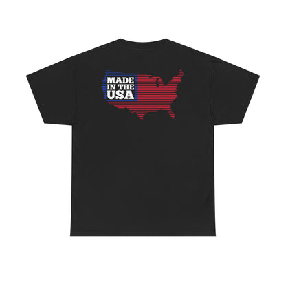 Van-Packer Logo Left Chest Made in the USA on Back T-Shirt