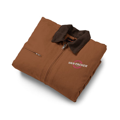 CornerStone® Unisex Duck Cloth Work Van-Packer Logo Jacket