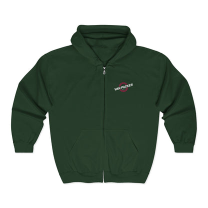 Unisex Heavy Blend™ Full Zip Hooded Van-Packer Sweatshirt