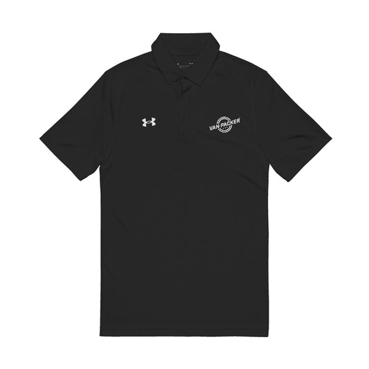 Under Armour® Men's Van-Packer White Logo Polo Shirt