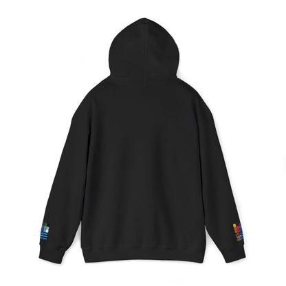 Unisex Heavy Blend™ Hooded Van-Packer White Logo Sweatshirt
