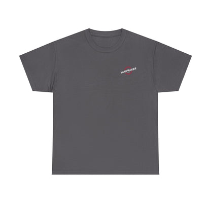 Van-Packer Logo Left Chest Made in the USA on Back T-Shirt