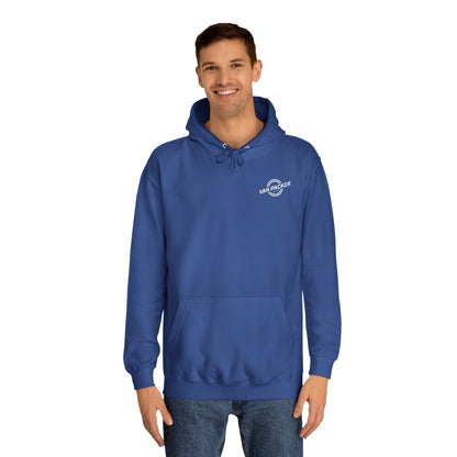 Unisex College Van-Packer White Logo Hoodie