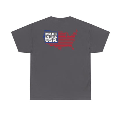 Van-Packer Logo Left Chest Made in the USA on Back T-Shirt
