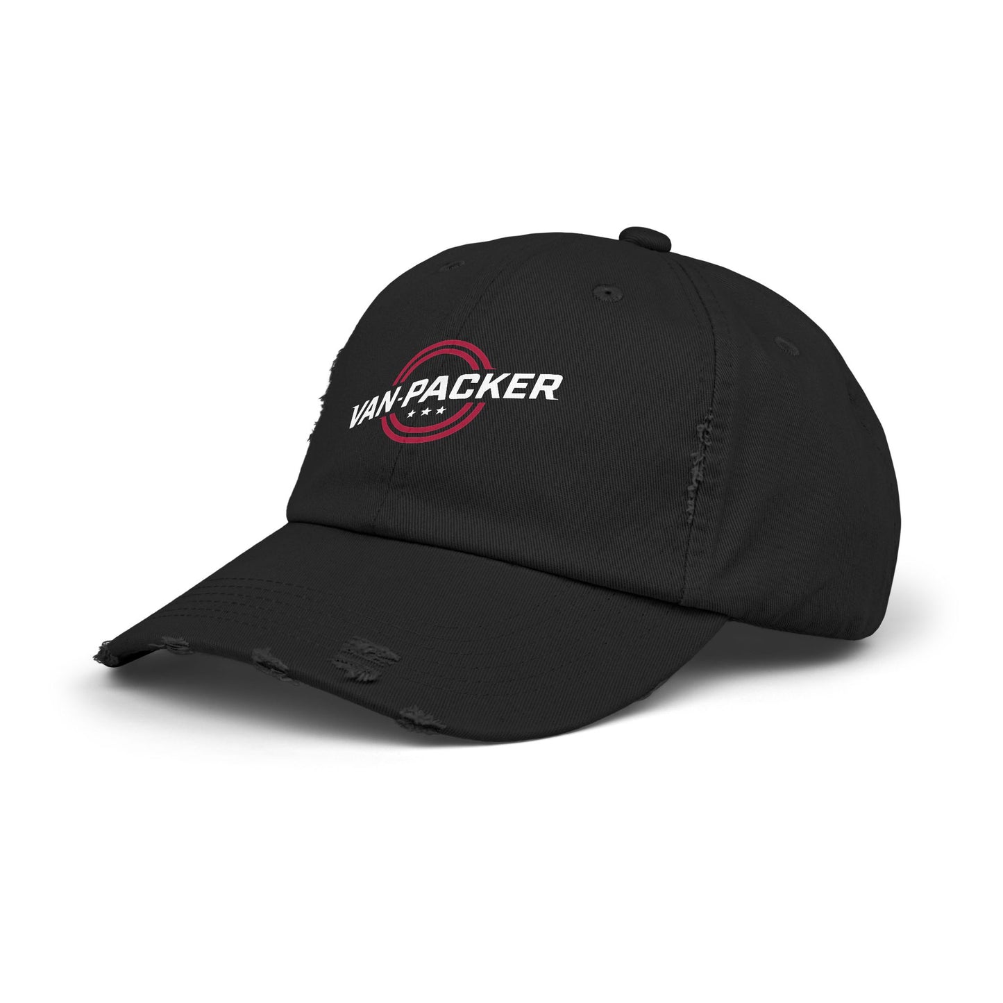 Unisex Distressed Van-Packer Cap