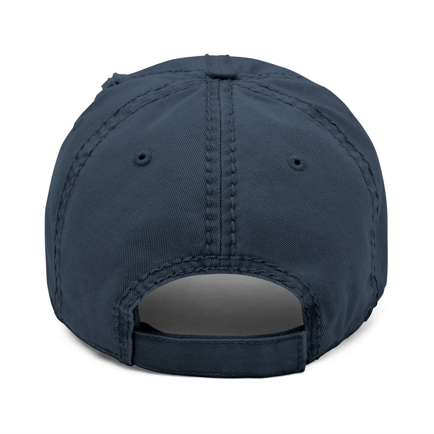 Distressed Dad Hat Van-Packer Logo