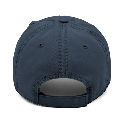 Distressed Dad Hat Van-Packer Logo