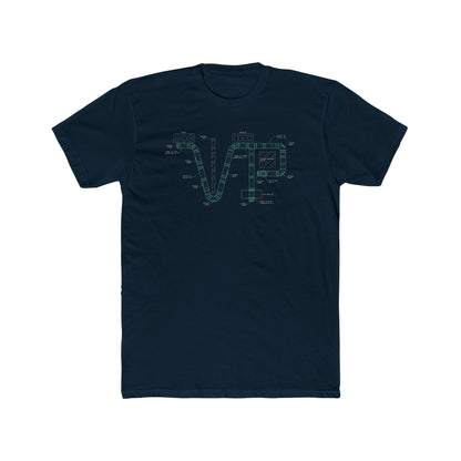 Unisex Cotton Van-Packer Duct Diagram Graphic Tee