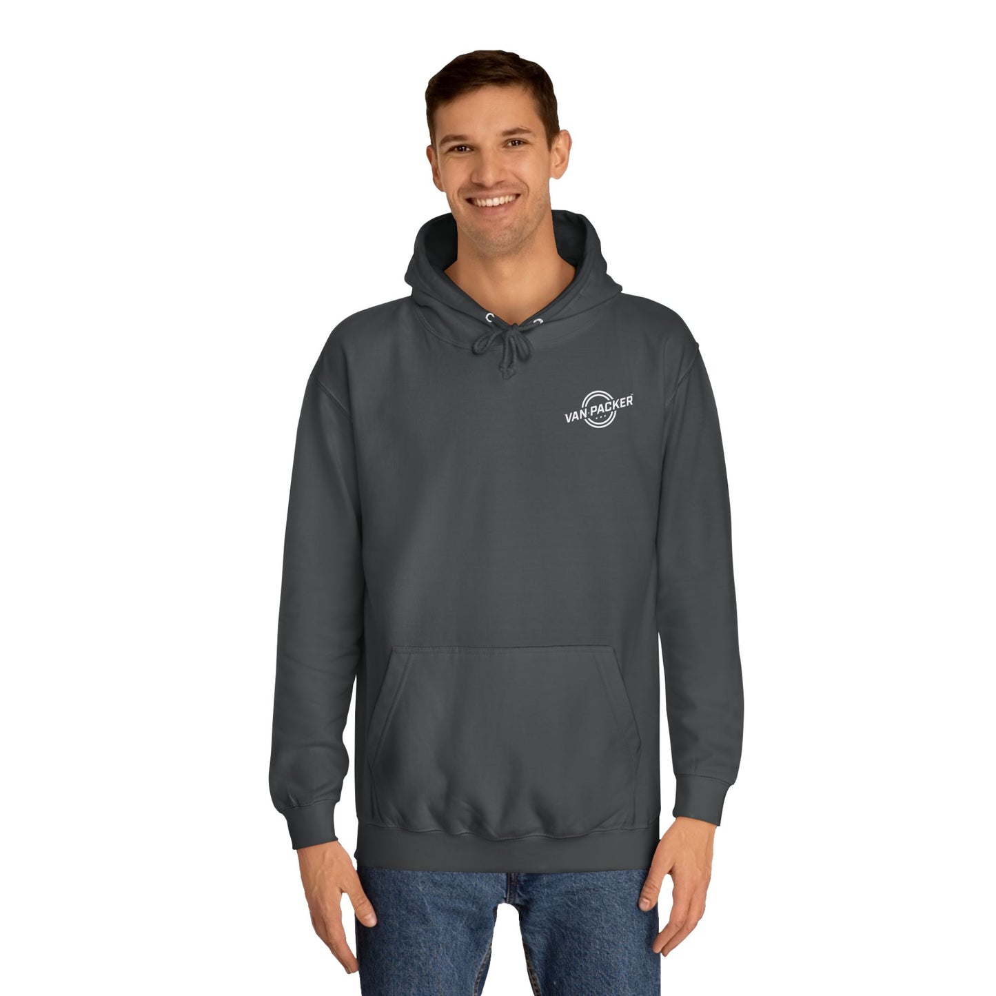 Unisex College Van-Packer White Logo Hoodie