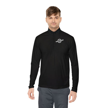 Unisex Quarter-Zip Van-Packer White Logo Pullover