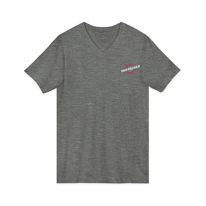 Unisex Jersey Short Sleeve Van-Packer V-Neck Tee