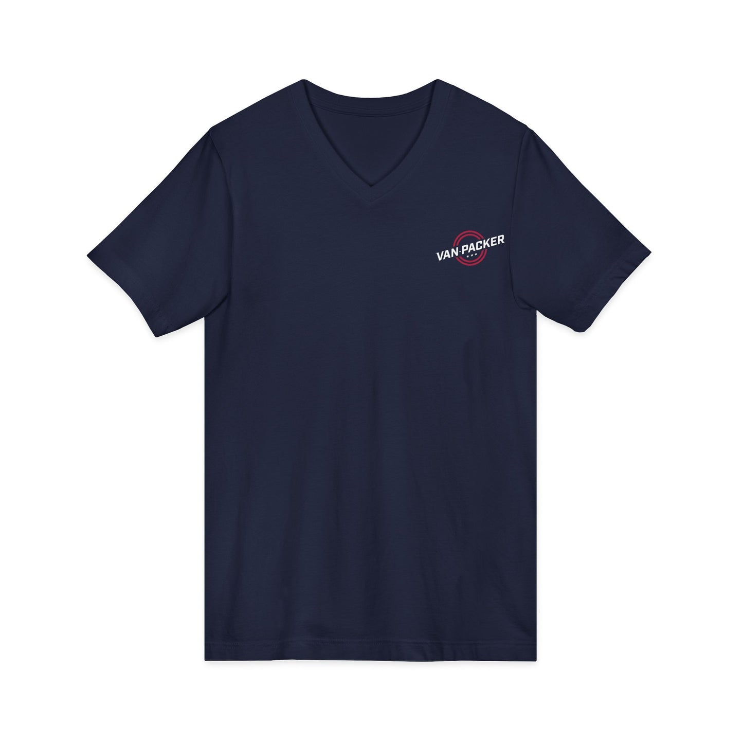 Unisex Jersey Short Sleeve Van-Packer V-Neck Tee