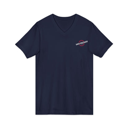 Unisex Jersey Short Sleeve Van-Packer V-Neck Tee