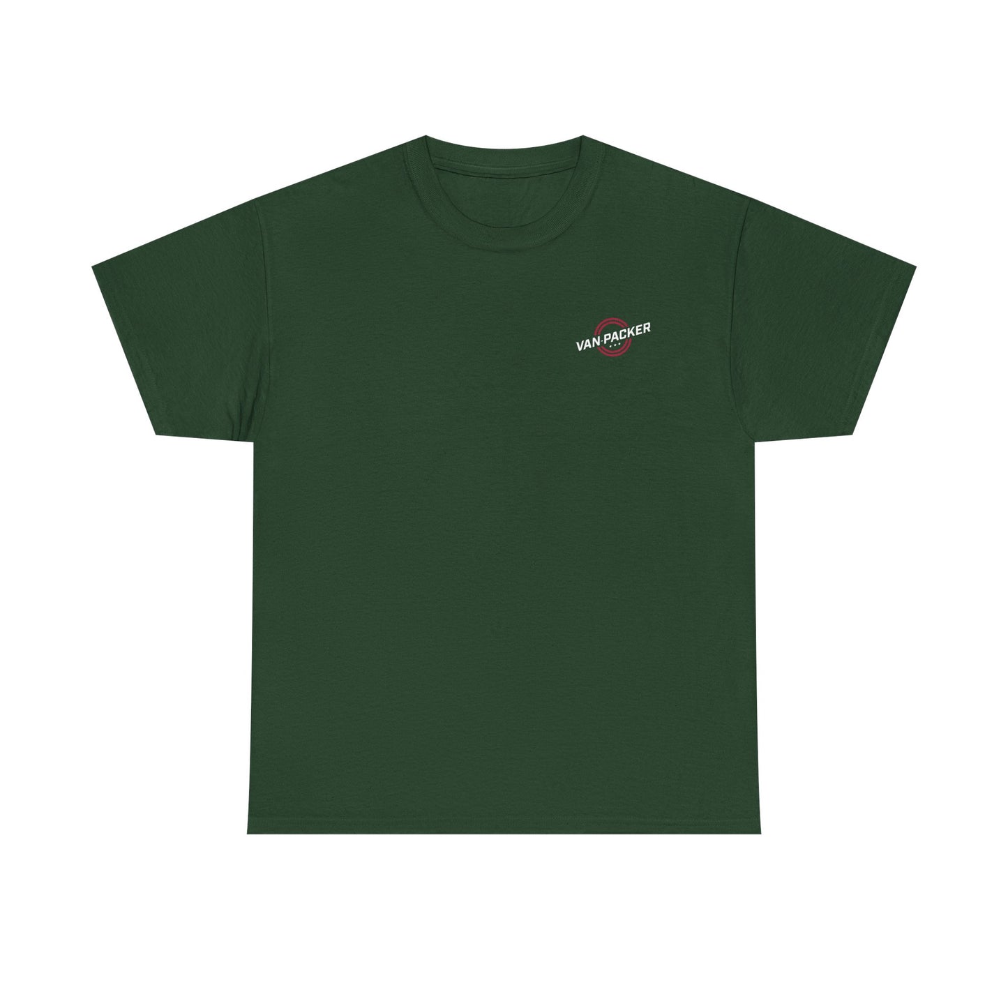 Van-Packer Logo Left Chest Made in the USA on Back T-Shirt