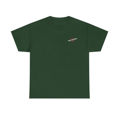 Van-Packer Logo Left Chest Made in the USA on Back T-Shirt