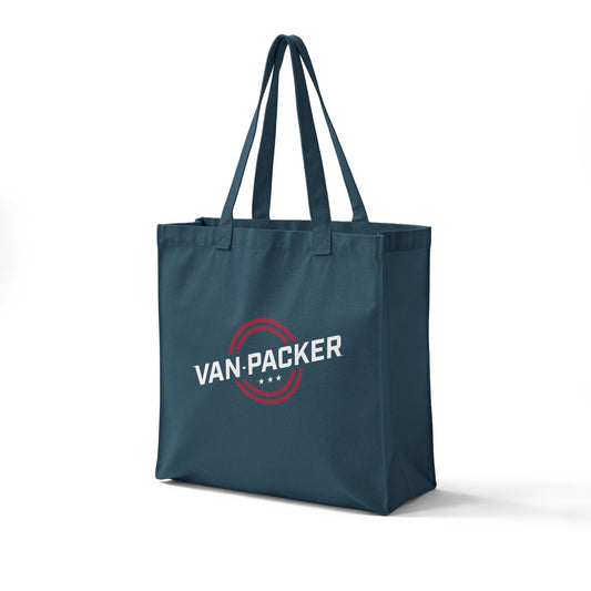 Canvas Grocery Van-Packer Logo Tote