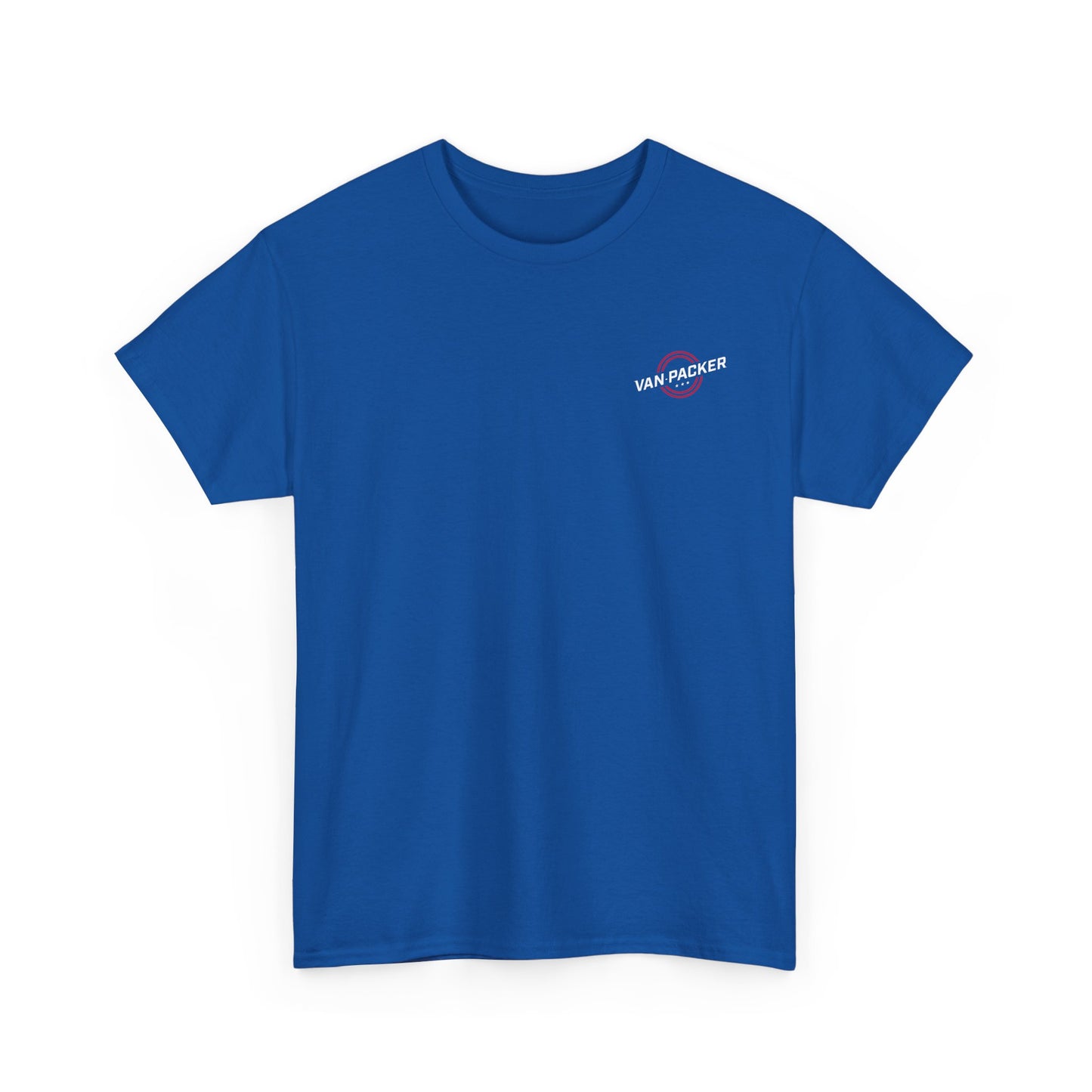 Van-Packer Logo Left Chest Made in the USA on Back T-Shirt