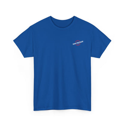 Van-Packer Logo Left Chest Made in the USA on Back T-Shirt