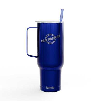 Koozie Insulated Tumbler with Lid & Van-Packer Logo, 40oz