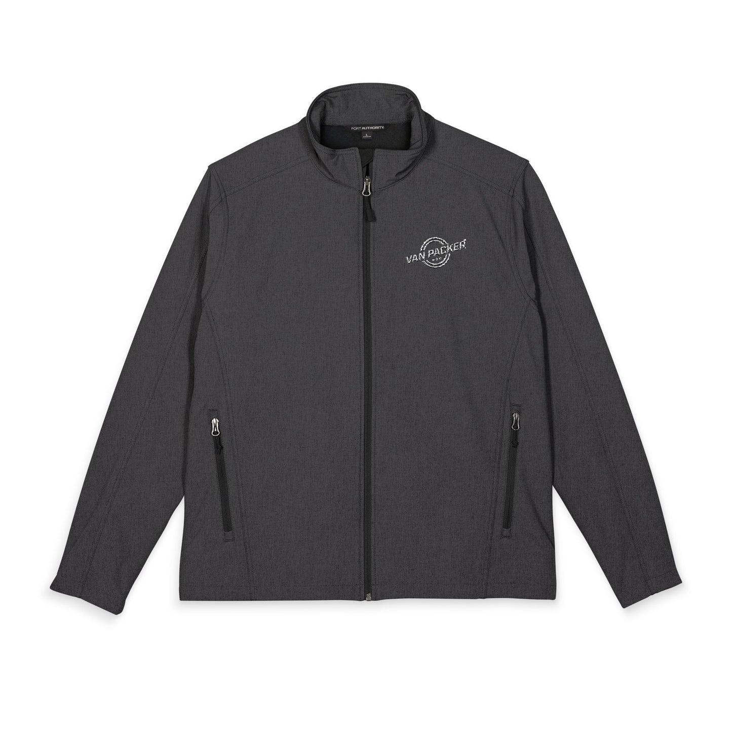 Port Authority® Men's Core Soft Shell Van-Packer White Logo Jacket