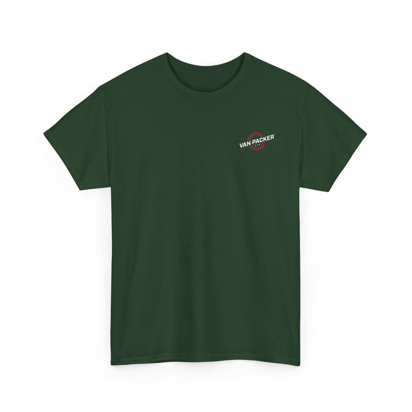 Van-Packer Logo Left Chest Made in the USA on Back T-Shirt