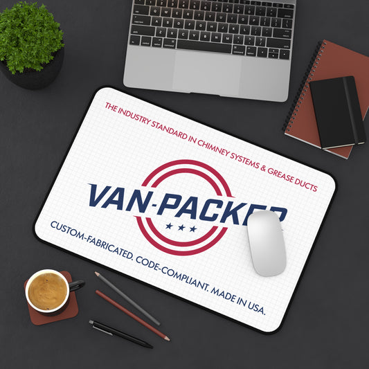 Van-Packer Desk Mat Logo Desk Mat (Custom-Fabricated, Made in USA)