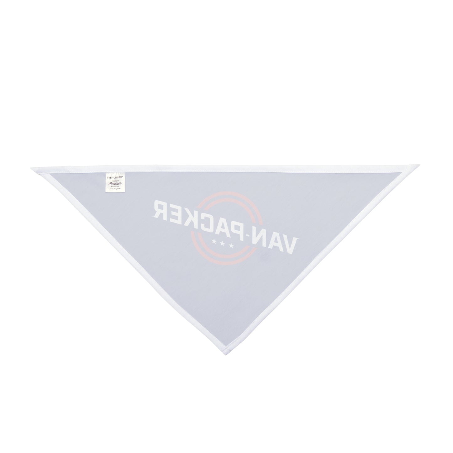 Van-Packer Pet Bandana — Blue Dog & Cat Bandana with Logo