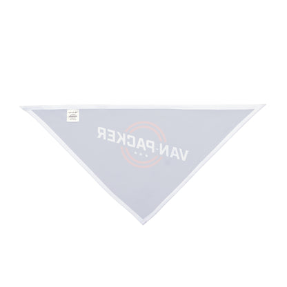 Van-Packer Pet Bandana — Blue Dog & Cat Bandana with Logo