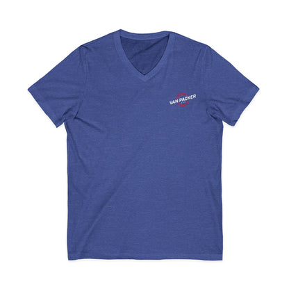 Unisex Jersey Short Sleeve Van-Packer V-Neck Tee